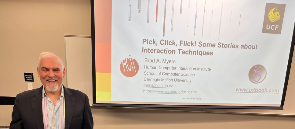 Professor Brad Myers presenting at UCF - 1