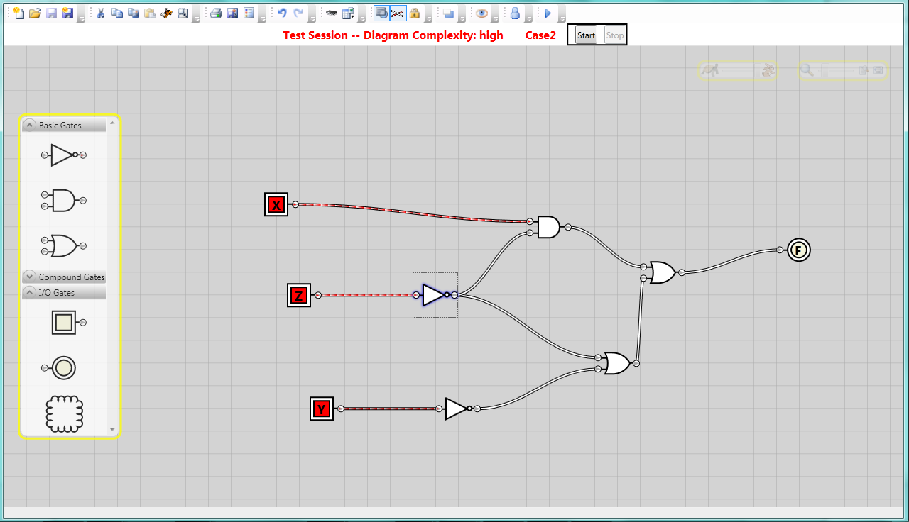 Screenshot of drag-and-drop interface