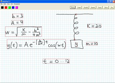 MathPad^2 screenshot