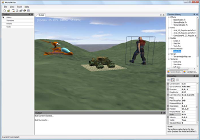 A screenshot of WorldWriter, part of the Bespoke 3DUI framework